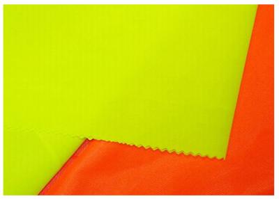 China Yellow Orange Fluorescent Cotton Fabric Anti Static For Workear Garment for sale