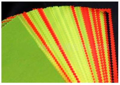 China Red Fluorescent Fabric Water Oil Resistance Combed Yarn Type For Clothing for sale