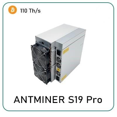 China Mining S19 Pro 110 Th Btc Asic Miner Power Consumption Of 3250w for sale