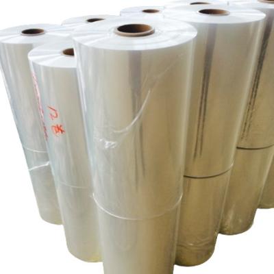 China Clear PE Shrink Wrap Film Printable Polyethylene Centerfold Shrink Wrap Film for sale