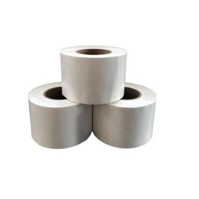 Quality LDPE White Shrink Wrap Tape 100mm Width 30m Length With 3'' Plastic Core for sale