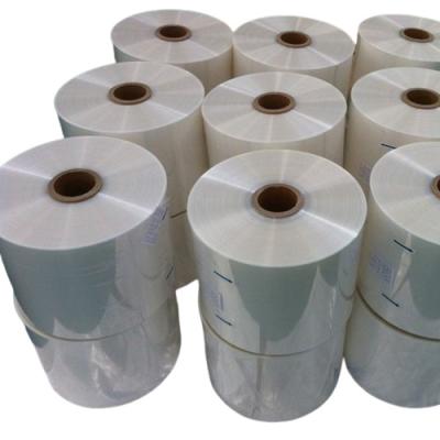 China Transparent POF Shrink Wrap Film Roll Polyolefin POF Heat Shrink Film Customized for sale