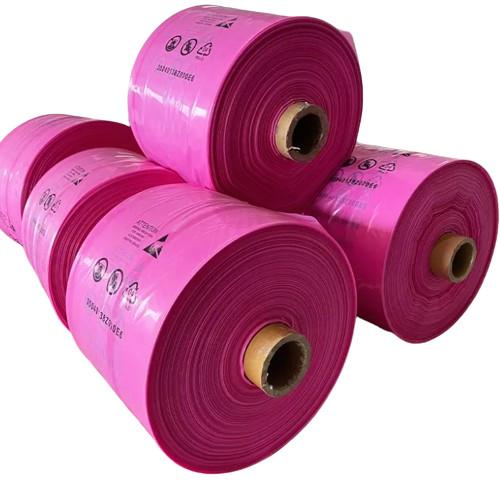 Quality PE Polyethylene Anti Static Protective Film Tubular Roll Printed Color for sale