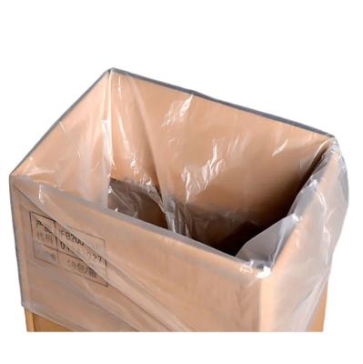China Transparent Poly Bag Box Liners / Plastic Carton Liners For Meat And Poultry for sale