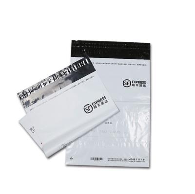 China Tear Proof Poly Mailer Shipping Bags Weather Resistant Black / White Printed for sale