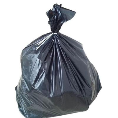 China PE Drawstring Garbage Bin Liner Black Heavy Duty Trash Can Liners for sale