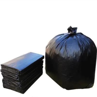 China Black 25 Micron Garbage Bin Liner Poly Separate Recycling Waste Bin Bags for sale
