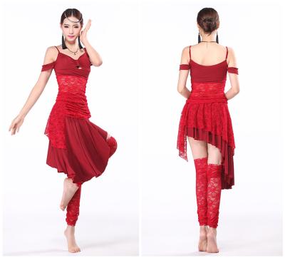 中国 肩の女の子のためのセクシーな伸縮性があるキャバレーのベリー ダンスの衣裳を離れて技術を渡して下さい 販売のため