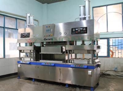 China Sugarcan Bagasse Pulp Semi Auto Tableware Machine Dishtray Making Machine 7000Pcs / H for sale