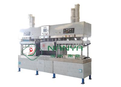 China Small Manual Paper Plate Making Machine 12 Months Warranty Drying In Molds for sale