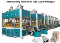 China Paper Molded Pulp Machine Forming , Drying And Hot Press Shaping 150kg/h for sale