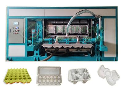 China Completamente automático recicle la máquina de papel de la bandeja del huevo con el control de SIEMENS en venta