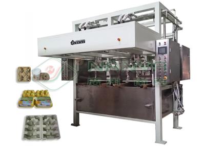 China Low Noise Pulp Tray Making Machine / Paper Corner Protector Forming Equipment for sale