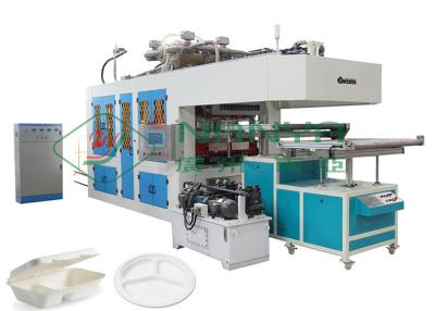 China Disposable Wood Pulp Food Container Tableware Making Machine for sale