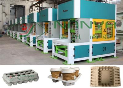 China Pulp Molding Cup Holer 30KW Hot Press Forming Machine for sale