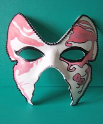 China Kundenspezifische Masse geformte Maske der Produkt-DIY für Partei-Kostüm-Dekoration zu verkaufen