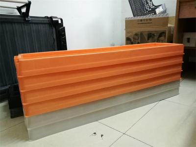 China High Intensity Orange Plastic Core Tray For Drilling Explore 55mm Rock Core for sale