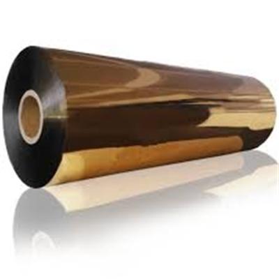 China 0.2mm Gold PET Plastic Sheet Roll Rigid Glossory For Packaging Products for sale