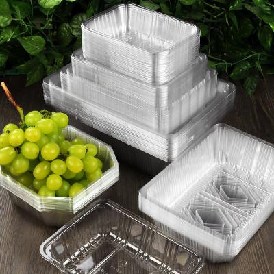 中国 注文ペット透明な食糧フルーツ箱の包装のためのプラスチックまめの皿パレット 販売のため