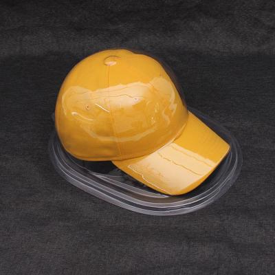 China Custom Clear Hat Packing Plastic Box Hats Clamshell Blister Packaging Box for sale