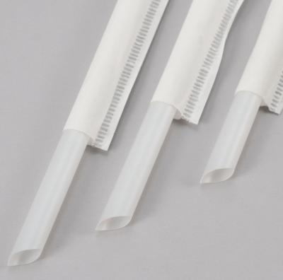 China Flexible Boba Rice Disposable Plastic Straw Eco Friendly PLA Transparent for sale