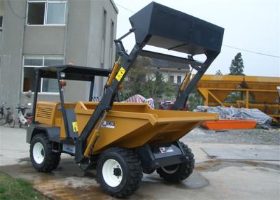 China Self Loading Shovel Diesel 3 tons 4WD Mini Concrete Dumper For Site Works / Building Construction for sale