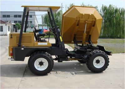 China 180 Return 4WD Diesel Mini Concrete Dumper With 4.5m Turning Radius Hydraulic Tipping Hopper for sale