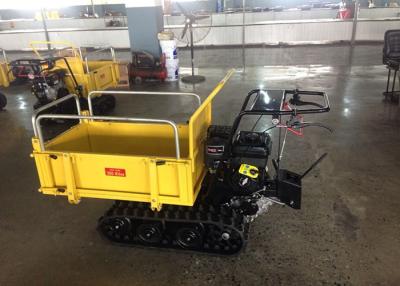 China Mechanical Transmission Case Concrete Dumper , Auto Turning Powered Wheelbarrow Tracked  for sale