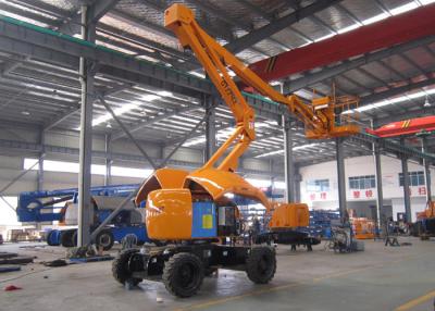 China 16 Meter 2WD Articulated Hydraulic Boom Lift With 230kgs Capacity 180 Return Platform for sale