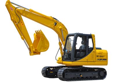 China Hydraulic Heavy Equipment Excavator SC130.8 With Closed Cab 82KW Cummins Diesel Engine for sale