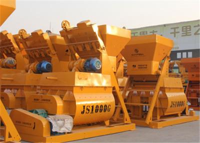 China Twin Shaft Forced Concrete Mixer Machine , 1500L Loading Capacity Concrete Mixing Plant  for sale