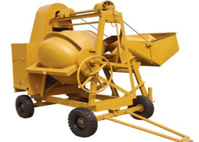 China 250L Mini Diesel Concrete Mixing Machine With Hydraulic Hopper 13KW Diesel Engine for sale
