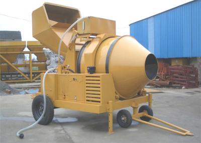 China 500L Diesel Engine Mobile Concrete Mixer Machine With Mechanic Transmission And Hydraulic Tipping system for sale