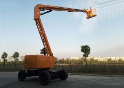 China Articulated Boom Upright Mobile Elevating Work Platform Diesel Powered 18.1M Maximum Horizontal Reach for sale