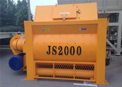 China 2000L Twin Shaft Forced Concrete Mixer Machine  With 3200L Loading Capacity 100 M3 / H Capacity for sale