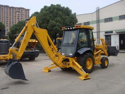 China Tractor with Front End Loader and Backhoe , 70KW Power Heavy Equipment Backhoe for sale