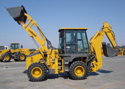 China Energy Saving Eco Tractor Backhoe Loader for Piping Builds / Cable Builds / Park Virescence for sale