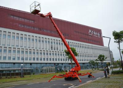 China Dual Power Self Propelled Telescopic Hydraulic Boom Lift 13.9M Outreach for sale