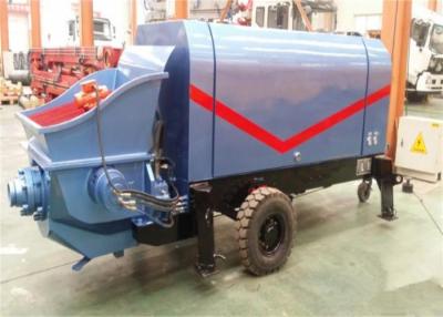 China Engineering Construction PLC concrete pumping machine , High Pressure pump concrete truck for sale