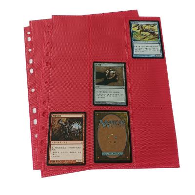 China Red TCG 18 Trading Card Pocket Pages Cpp Side Loading Para Sotrage ISO à venda