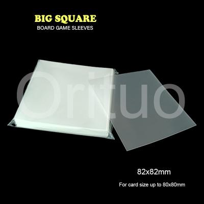 China 82x82mm Board Game Sleeves / Square Card Sleeves Cpp Double Matte Non Glare for sale