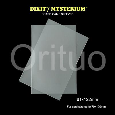 China Manga de cartão fosco Dixit Mysterium transparente antirreflexo com tamanho 81x122mm à venda