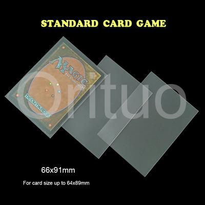 China Clear 66x91 Card Sleeves Non Glare Deck Protector 66x91 Sleeves for sale