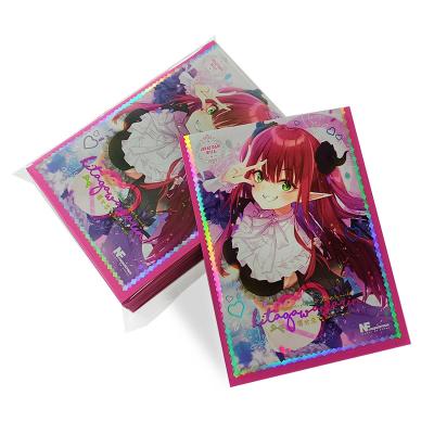 China Shining Holographic Card Sleeves PVC Free Deck Protector Sleeves for sale