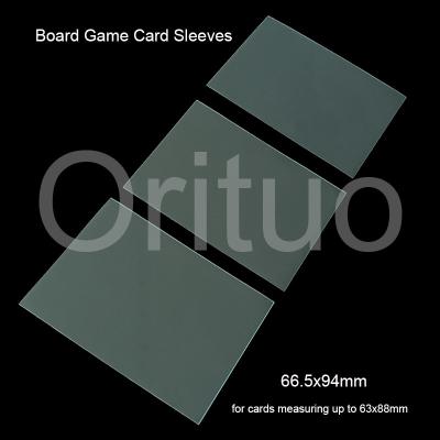 China Matte Board Game Sleeves Acid Free Deck Protector Sleeves 66.5x94mm for sale