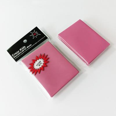 Κίνα Pink Trading Card Protector MTG / Naruto / Pokemon Card Sleeves 63X88mm Fit προς πώληση