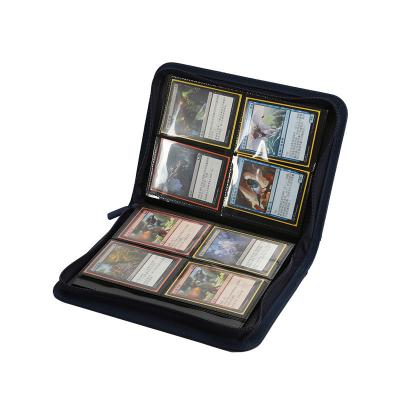 China Carpeta de álbum de almacenamiento de tarjetas coleccionables de cuero Pu, bolsillos ligeros de 2x4 en venta