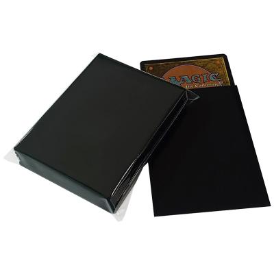 China CPP Orange Texture Matte Black Card Sleeves MTG Protection 66X91mm Easy Shuffling for sale