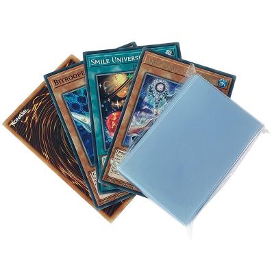 China Wholesale Transparent Card Sleeve 46x71mm Mini European Prime Board Game Sleeves for sale