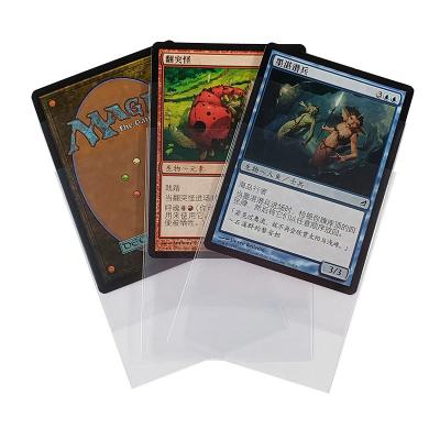 China Game Trading Card Protector Sleeves 66x91mm Standard Clear Card Sleeves for sale